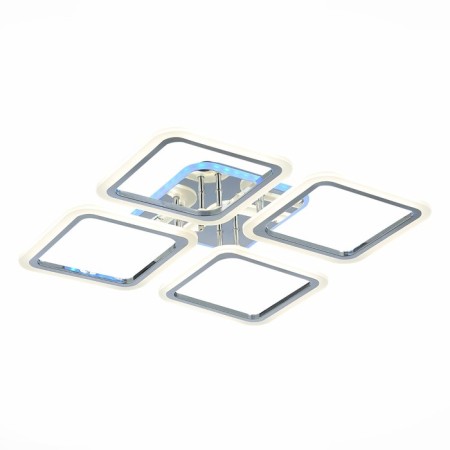 Ceiling lamp EVOLED. Sle200412-04. QUTRO. 1x112 W, LED, 3000-6000K, 8064 LM, 55x55x7.5 cm, chromium color-1