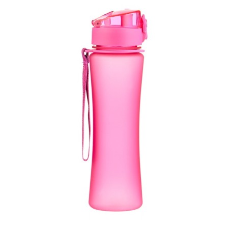 Water bottle, with a drinker, 600 ml, pink-2