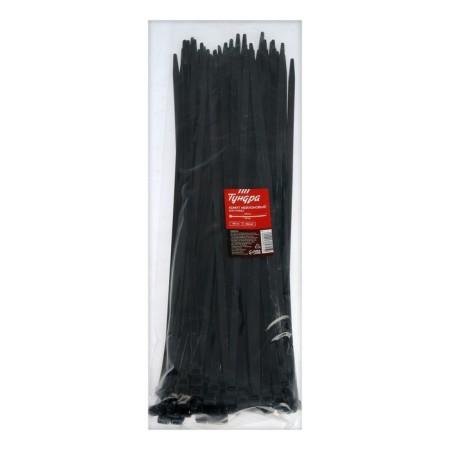 Clot of nylon plastic tundra Krep, for screed, 7.6x400 mm, black, in units. 100 pcs-4