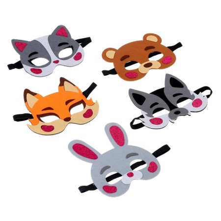 Carnival set of masks "Eared party", 5 pcs.-10