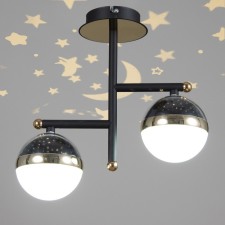 Светильник "Шедар" LED 18Вт 3000-6000К черно-золотой 35х18х30 см BayerLux