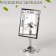 Desktop mirror, mirror surface 13 × 16 cm, silver color