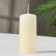 Candle - Aromatic "peach" cylinder, 4x9 cm, 11 hours, 88 g, beige