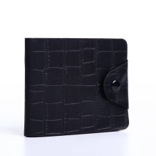 Male purse on a magnet, black color