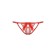 Thong with access Softline Collection, lace, red color, size S/L