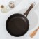 Pan, d = 22 cm, plastic handle, anti -stick coating, color coffee marble