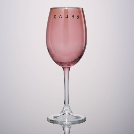 A glass for the wine "Relax", 360 ml, pink-3