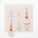 New Year! Earrings "New Year" Christmas tree in the snow, white-red in gold