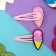 Invisibility for hair "Abel" (set 2 pcs) ice cream, 5 cm, pink