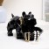 Black Buldog Candlete Station Black 27x17x27cm