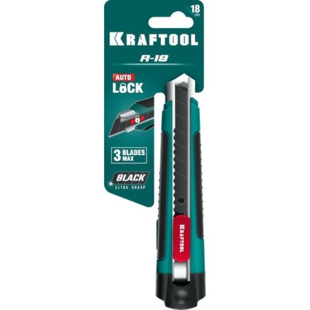 Knife Kraftool 09199, with a segmented blade, 18 mm-2