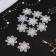 Knitted elements "Flowers", D = 4.5 cm, 10 pcs, white color