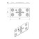 The plate is mounted, galvanized, 40 x 86 x 1.2 mm
