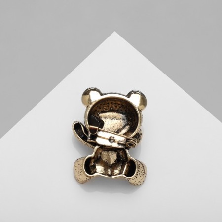Brooch "Bear", the color of black gold-2