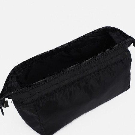 Cosmetic bag with lightning, black color-2