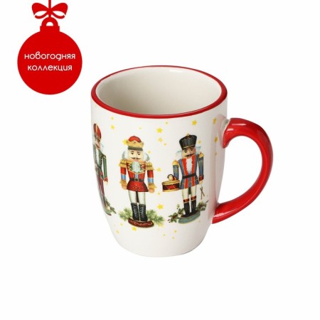 Mug of the Dilan "Nutcracker", 330 ml, white color