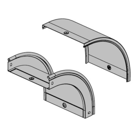 CD90 DKC 38240 cover, Vertical external angle 90 °, base 50 mm base