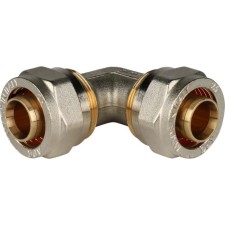 Угольник STOUT SFS-0003-002626, d=26 x 26 мм, 90°, для металлопластиковых труб, винтовой