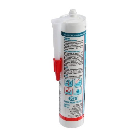 Ecolux sealant, siliconized, white, 290 ml-2