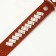 Leather collar on felt decorated, 65 x 3.5 cm, Osh 50-60 cm, brown