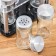 Set for spices on the high-tech stand, 19 × 21.5 cm, 90 ml, 4 × 9.5 cm, 6 pcs