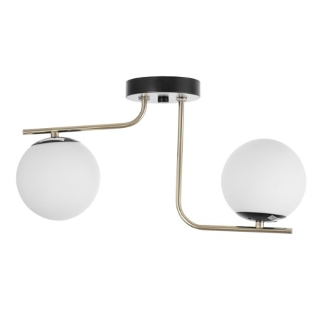 Scarlet chandelier 2x40W E27 black, gold 33x13.5x16cm-4