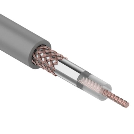 Bay COBACE COOXIAL RG-58 A/U, 50 Ohm, Cu/Al/Cu, 64%, 100m, Indoor, Gray Rexant