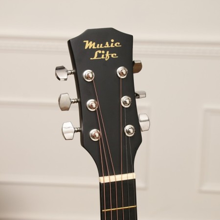 Acoustic guitar, black color, 102cm-2