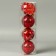 Set of balls plastic D-5.5 cm, 4 pcs "New Year's Fun" Snowflake geometry, red