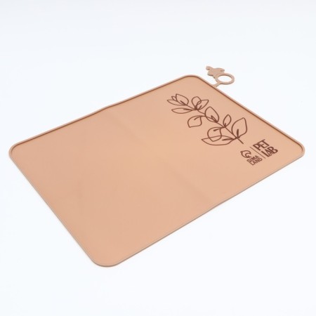 Silicone rug for a bowl, 40 x 30 cm, almond-3