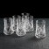 A set of crystal glasses for the drink "Mill", 200 ml, 6 pcs