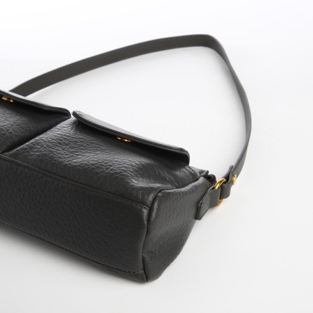 Female bag Textura, average size, dark gray color-4