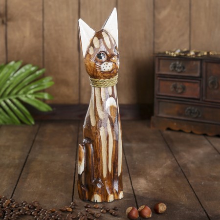 Souvenir tree "Brown cat" 4.5x9x30 cm-1