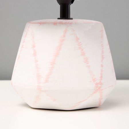 Board lamp "Adelela" E14 40W white-pink 15x15x29 cm-3
