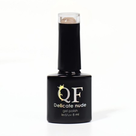 Delicate nude nail polish gel, 3 phase, 8 ml, LED/UV, beige color (11)-6