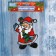 Glass Santa Claus with a Christmas tree 10x14 cm