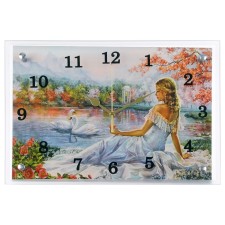 Carty clock is wall-mounted, interior 