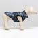 A jacket for dogs with a zipper "Primes", size S, blue (DS 27, Osh 26, OG 38 cm)