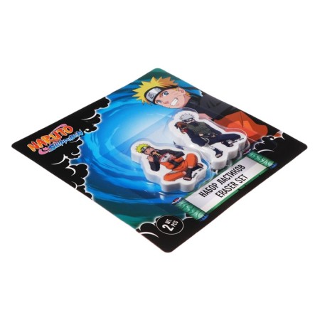 Set of erasers 2 pieces, design naruto, curly, blister-1