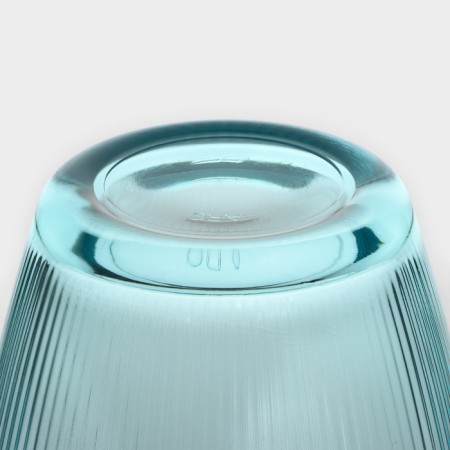 Low glass glass "Concept Straypi", 250 ml, turquoise color-2