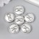 Busina for creativity Metal "Bow" Circle silver G473B708 1.7x1.7 cm
