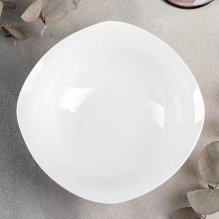 Porcelain salad Wilmax ilona, ​​650 ml, d = 16.5 cm, white color-1