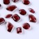 Decorative pebbles for creativity, set of 15 pcs., Caramel color, stones - from 6 to 14 mm