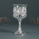 Glass "pleasure" 12*6.5*6.5 cm, silver