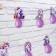 Garland on the tape with the balls "unicorns", 250 cm