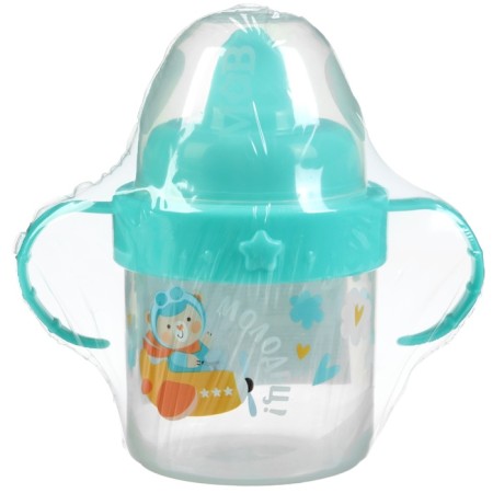 Children's player with hard -nose “Bear”, 150 ml., With pens, Biryuzovoy color-9
