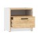 Tumbling bedspreads 011.15, 482x400x464, white facade/oak craft golden