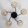 Alatei chandelier 5he27 40w is black 58x58x27 cm Bayerlux
