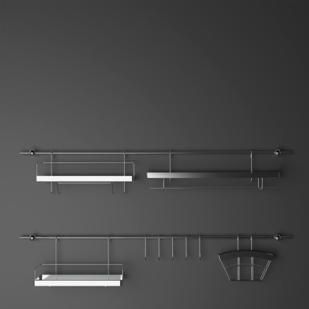 Railing system for the kitchen Dolyan: Basic set, 16 items-7