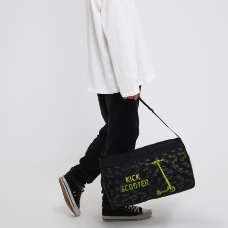 Children's sports bag for the boy "Scooter", 40x21x24cm, black color-11